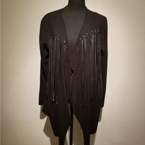 REBA COLORADO COWGIRL XL FRINGE CAPE NWT VERY CUTE WESTERN (SHD)